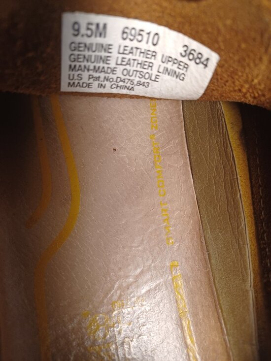 Timberland Smart comfort 69510 Brown Leather Seven Eyelet Men\'s size 9.5 main image 4